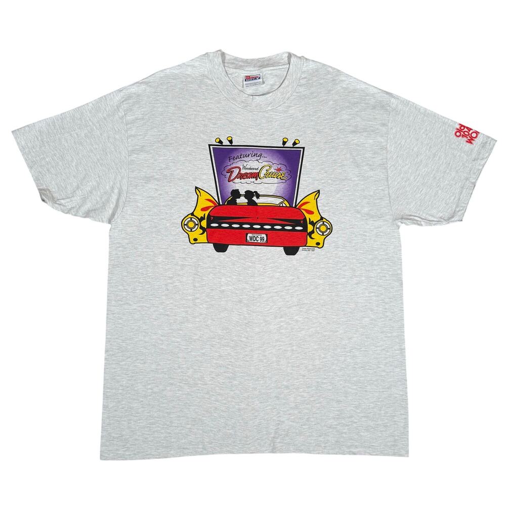 Vintage 1999 Woodward Dream Cruise Shirt Drive In Romantic Hanes USA Gray XL